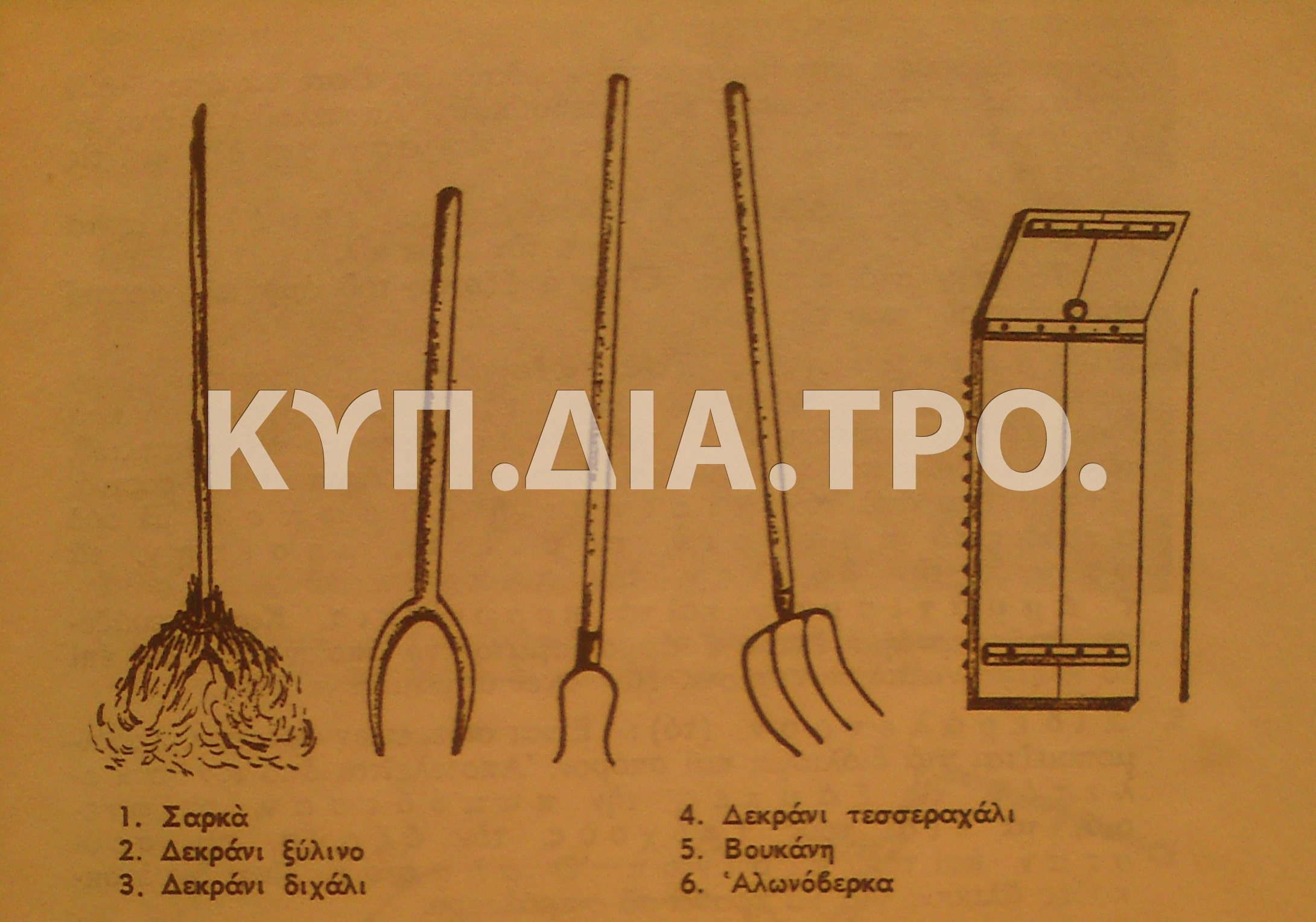 Εργαλεία γεωργού, Ξυστούρης Σ. (1980) 290.